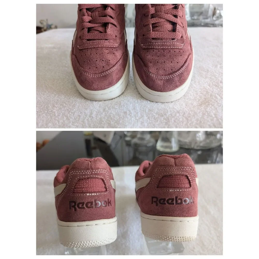 Reebok Club C 85 8 Pink Mauve Suede Sneakers Retro Court Shoes Low Top